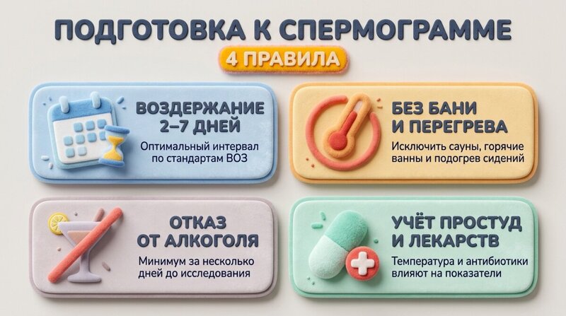 Подготовка к спермограмме: как подготовиться мужчине